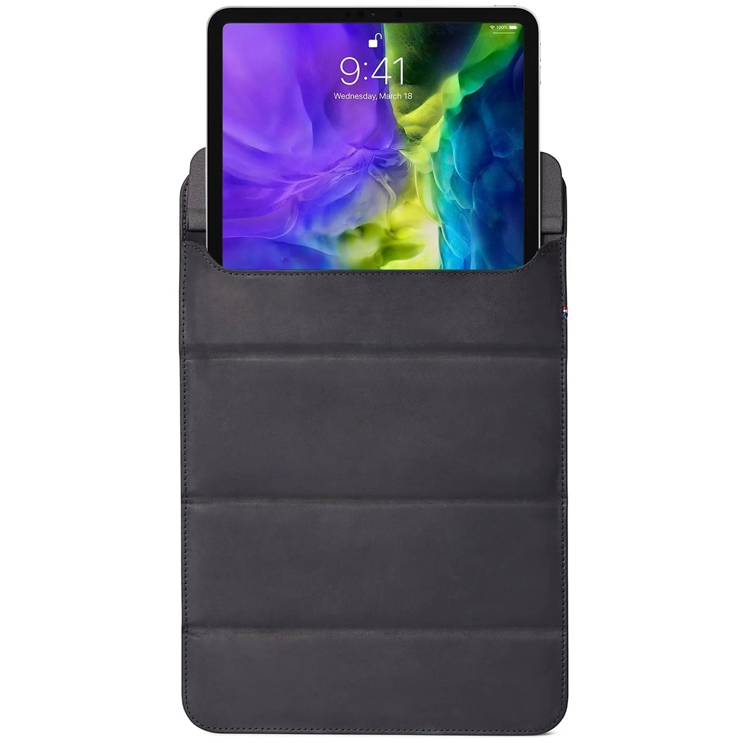 DECODED Leather Foldable iPad Sleeve For Apple iPad Mini 5th Gen iPad Mini 4 BLK Leather Foldable Sleeve | Black or Brown