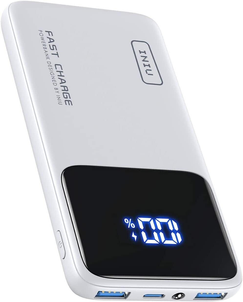 INIU Power Bank, 20W PD3.0 QC4.0 Fast Charging LED Display 20000mAh Portable Charger, 3A Outputs Flashlight Phone Battery Pack Compatible with iPhone Samsung