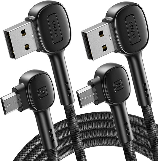 INIU Micro USB Cable, [2 Pack 6.6ft] 3.1A QC 3.0 Fast Charging Micro Android Phone Charger, Braided Micro USB Charge for Samsung Galaxy S7 S6 and Edge Note 6 Sony Tablet Kindle PS4 Android Devices.