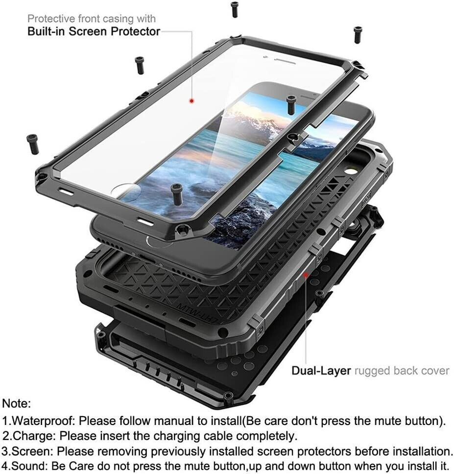 Black Rugged iPhone 8 Plus/7 Plus Case | OtterBox Defender