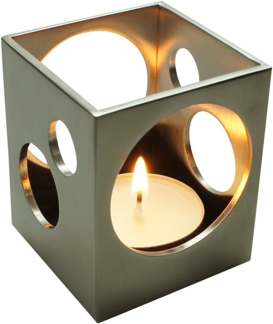 ArtsOnDesk Modern Art Candle Holder St213 Stainless Steel Satin Finish Patent Applied for -- Tea Light Holder Stand Case Home Deco Restaurant Bar Aromatherapy Spa Party Wedding Votive Garden Gift