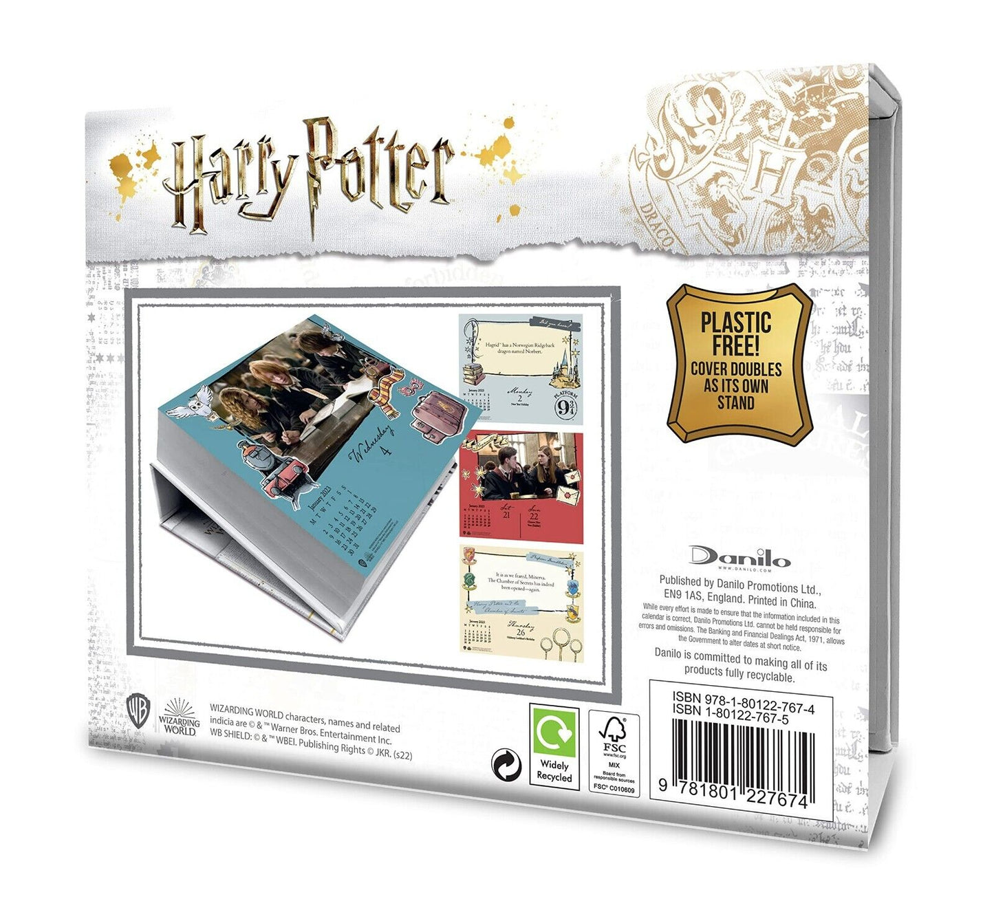 Harry Potter 2023 Collectors Item&nbsp; &nbsp; &nbsp; Desk Calendar, Page A Day Formatted Calendar, Official Product: Original Danilo-Tagesabreißkalender [Kalendar] Calendar – Desk Calendar