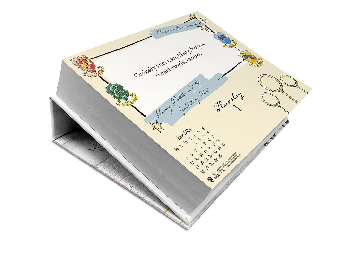 Harry Potter 2023 Collectors Item&nbsp; &nbsp; &nbsp; Desk Calendar, Page A Day Formatted Calendar, Official Product: Original Danilo-Tagesabreißkalender [Kalendar] Calendar – Desk Calendar