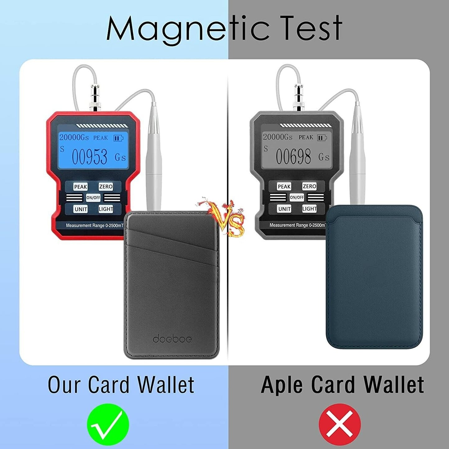 doeboe Compatible with Magsafe Wallet iPhone 14 13 12 Pro Max, Silky Fabric Front Leather Back Card Holder for Back of iPhone 14 13 12, Magnetic Credit Card Wallets