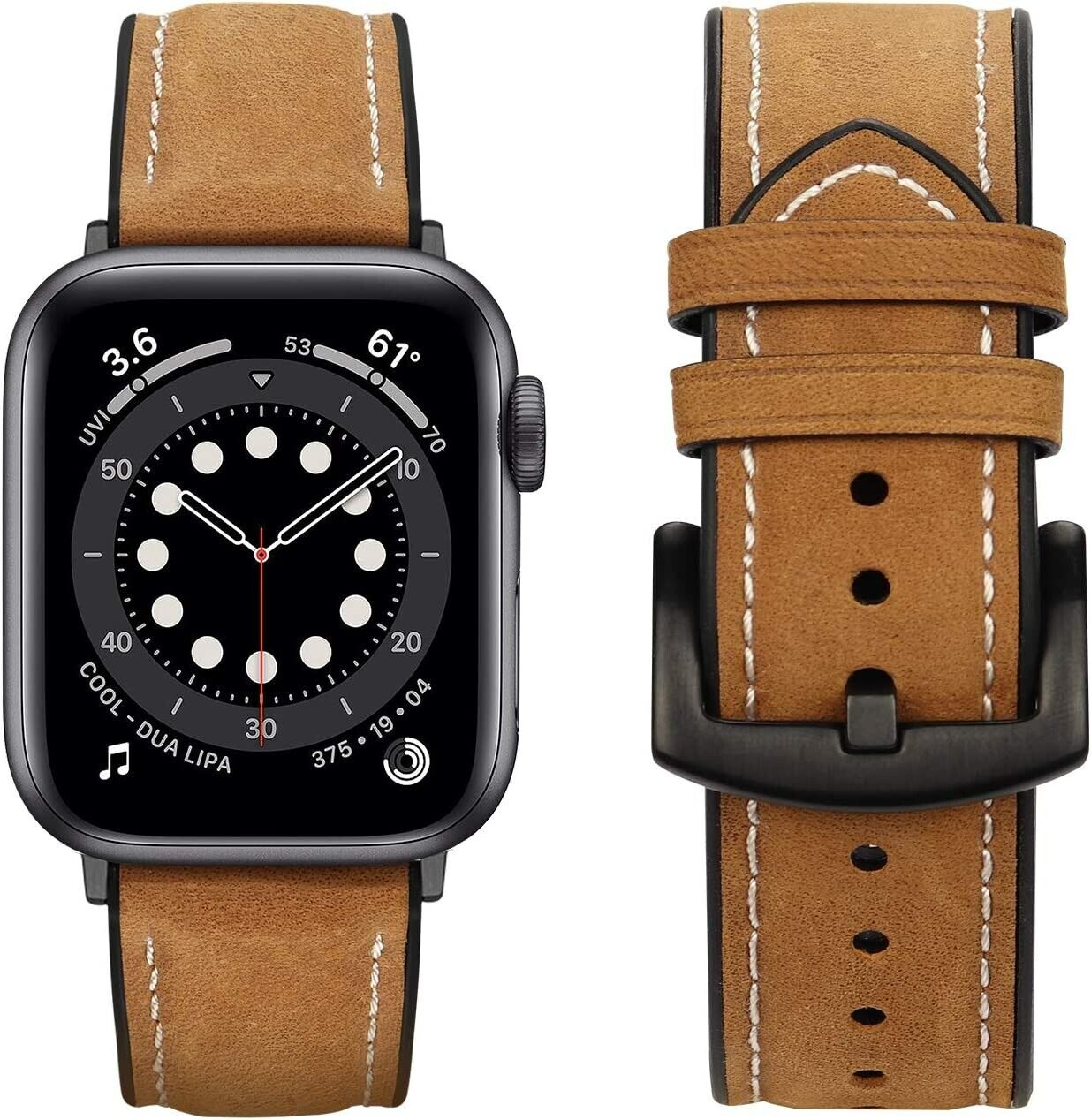  Leather Band Compatible with Apple Watch 38mm 40mm