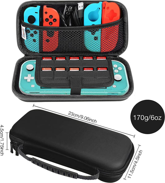 HEYSTOP Case for Nintendo Switch Lite, Protective Hard Portable Travel Carry Case for Nintendo Switch Lite Console and Accessories
