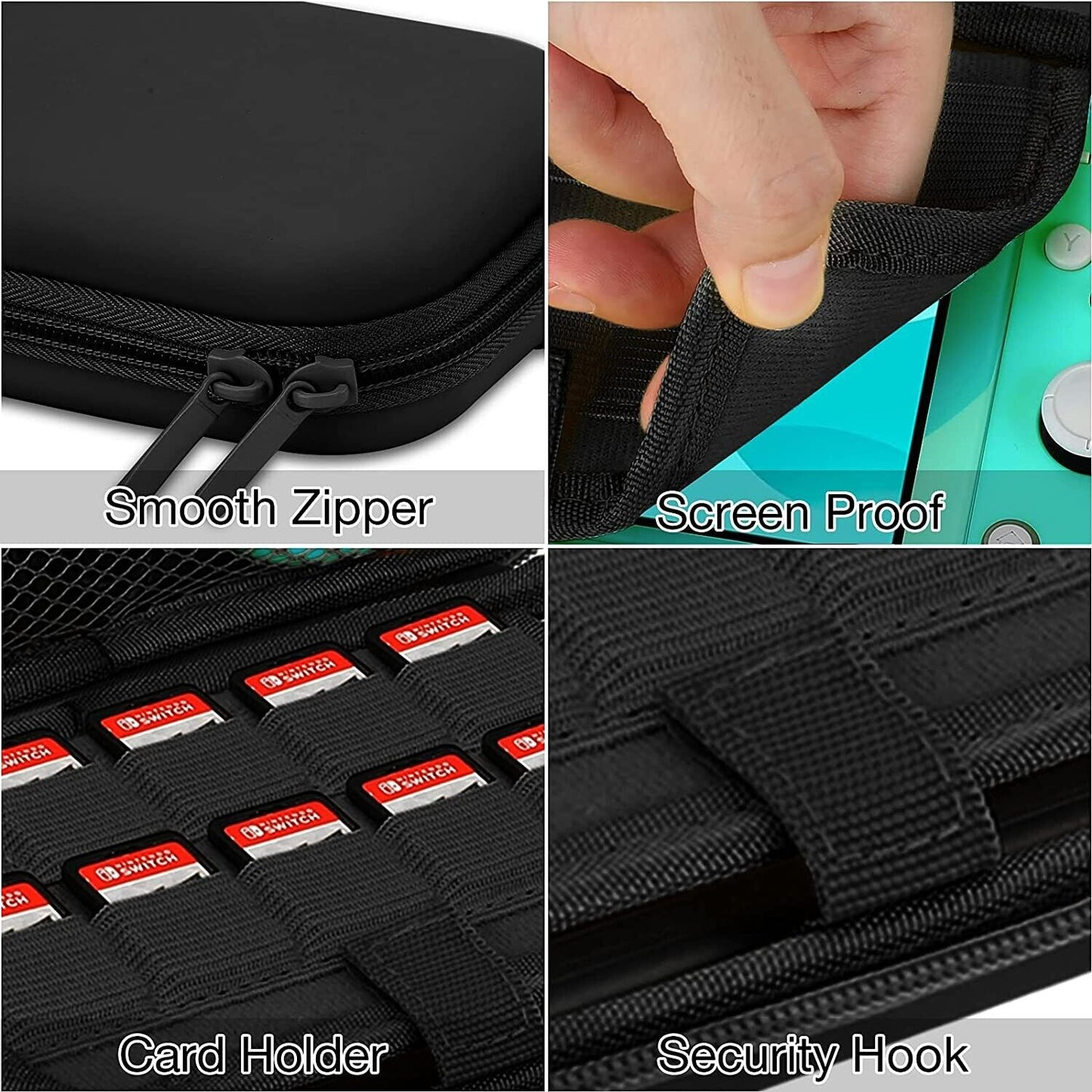 HEYSTOP Case for Nintendo Switch Lite, Protective Hard Portable Travel Carry Case for Nintendo Switch Lite Console and Accessories