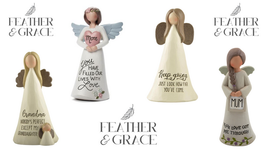 Feather & Grace Figurine Inscription May There Always Side, Angel Memorial Indoor or Outdoor Decor, Sculptures or Statues As Inspirational Gifts-Resins, Multi, One Size