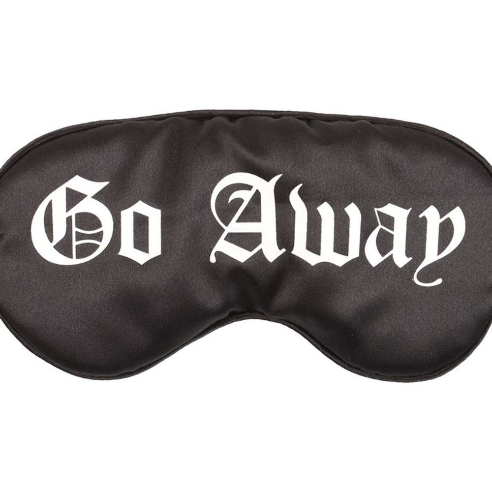 Go Away Gothic Satin Sleep Mask