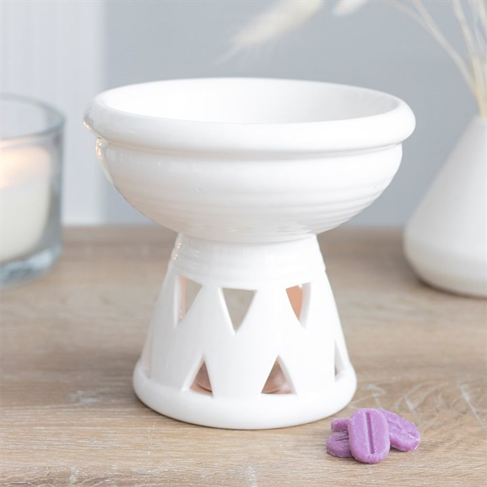 Off White Deep Bowl Oil Burner