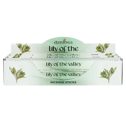 Set of 6 Packets of Elements Lily of the Valley Incense Sticks