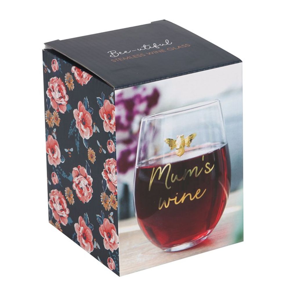 Mum's Wine Stemless Wine Glass