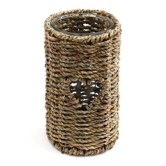 21cm Seagrass Candle Holder