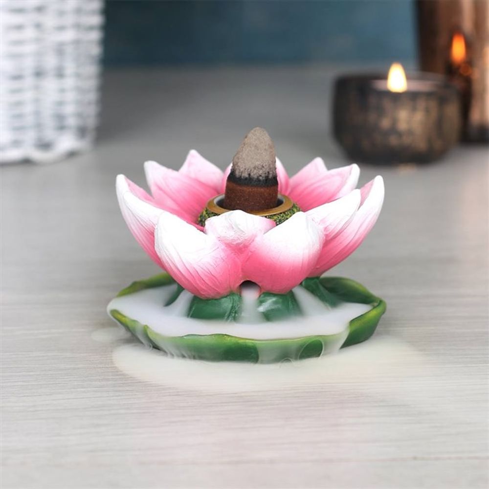 Coloured Lotus Backflow Incense Burner