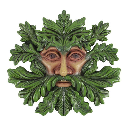 Green Man Resin Wall Plaque