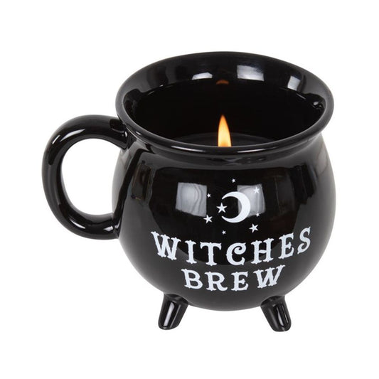 Witches Brew Cauldron Mug Candle