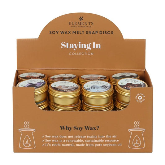 32 Staying In Fragrance Soy Wax Snap Discs