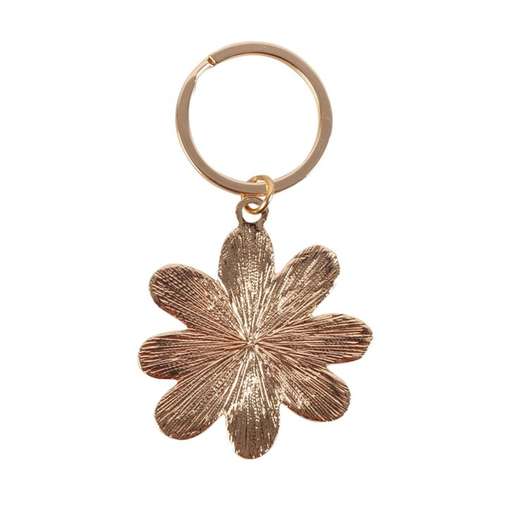 Daisy Enamel Keyring