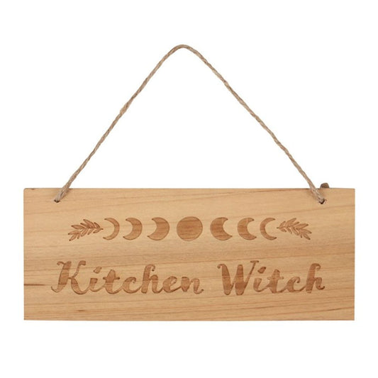 Kitchen Witch Engraved Hanging Sign
